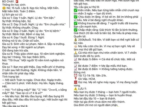 Bà mẹ TP.HCM tuyển gia sư thứ 8 cho con, ngỡ ngàng với lý do 7 người cũ, gồm cả giáo viên thâm niên 10 năm nghỉ việc