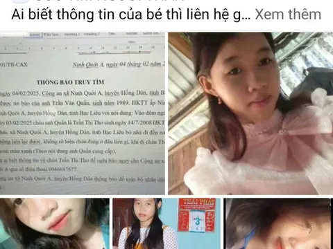 Tin nhắn đau lòng của nữ sinh Bạc Liêu "mất tích" bí ẩn sau kỳ nghỉ Tết
