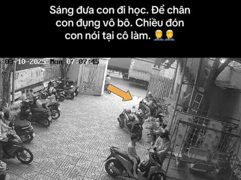 Con đi học về chân bị bỏng rộp, mẹ đi kiện nhưng "câm nín" khi thấy cô giáo gửi camera giám sát