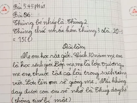 6 câu tả mẹ của học sinh lớp 1 gây bão mạng xã hội, mẹ nở mày nở mặt