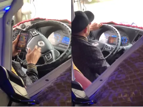 Đã xác định danh tính tài xế xe khách Thái Học dùng điện thoại chơi game khi lái xe