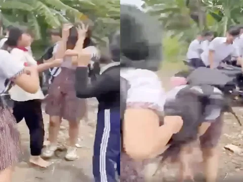 Công an xác minh clip nữ sinh bị đánh hội đồng chỉ biết ôm mặt chịu trận ở TP.Thủ Đức