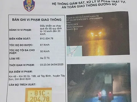 Hé lộ danh tính tài xế 9 lần vượt tốc độ chỉ trong 15 ngày, nhận ngay "trát phạt" gần 37 triệu đồng