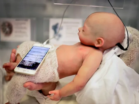 Có người đưa "đứa trẻ sơ sinh bằng búp bê" đi khám như người thật, gây choáng