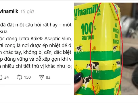 "Bất thường" hộp sữa của Vinamilk, sự thật hút gần 10.000 lượt tương tác