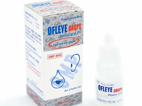 Lô thuốc nhỏ mắt, tai Ofleye Drops (Ofloxacin 0,3%) do Công ty cổ phần dược Medipharco sản xuất không đạt chất lượng, phải thu hồi