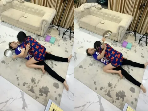 Cựu hot girl khoe dáng nóng bỏng hậu 3 lần sinh nở, ở biệt thự 50 tỷ nhưng "sơ hở" là dùng chảo với chồng