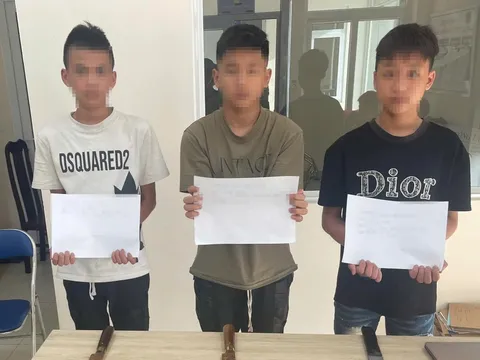 Bắt gọn nhóm cướp "nhí" cầm kiếm đi cướp tài sản ở Hà Nội: Nhỏ nhất 15 tuổi