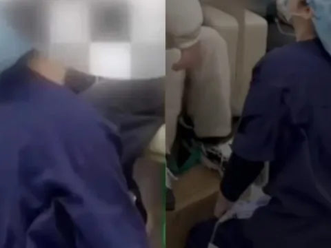 Clip: Y tá bị ép quỳ gối vì làm chảy máu bệnh nhân khi tiêm, MXH dậy sóng