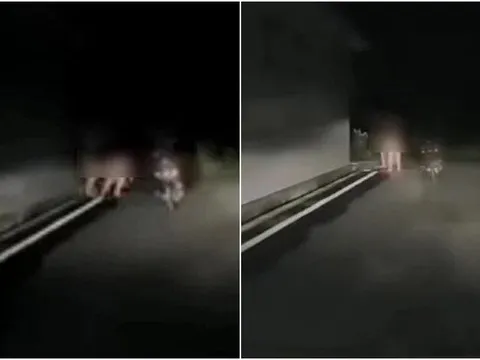 Tài xế đứng hình bắt gặp cặp đôi khỏa thân trên đường vắng: Hành động sau đó khiến cư dân mạng ngỡ ngàng