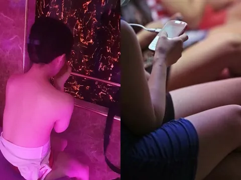 Đột kích 'động bàn tơ' bắt tại trận 10 khách nam đang vui vẻ với tiếp viên nữ khỏa thân