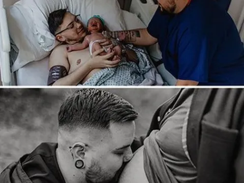 Cặp đôi đồng tính nam mang thai ngoài ý muốn sinh con tự nhiên, sự thật phía sau gây kinh ngạc