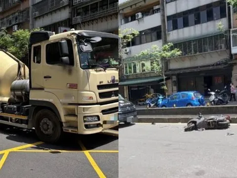 Camera hành trình ghi lại khoảnh khắc xe bồn cán tử vong người phụ nữ đi xe máy nghi do điểm mù