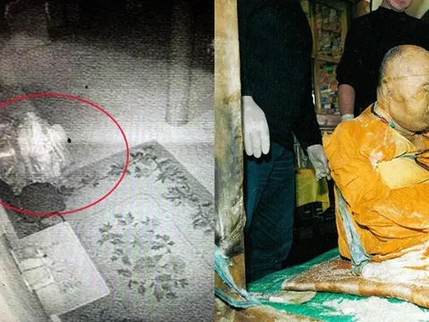 Xôn xao xác ướp thiền sư không phân hủy suốt 97 năm bất ngờ 'hồi sinh' cử động: Hình ảnh trong đêm tại tu viện gây rúng động