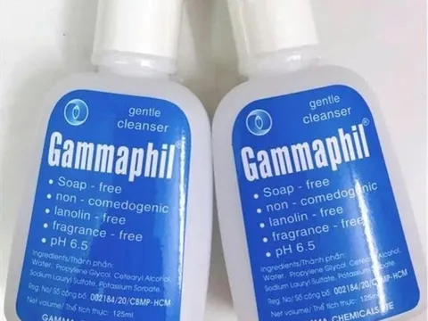 Lô sữa rửa mặt Gammaphil - chai 125ml bị Bộ Y tế thu hồi, yêu cầu tiêu hủy vì lý do phổ biến này