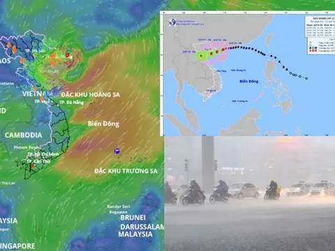 Bão số 3 Wipha: Dự báo về thời gian mưa to nhất và vùng mưa nhiều nhất