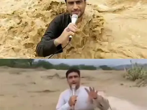 Phóng viên bị cuốn trôi khi đưa tin trực tiếp lũ lụt, clip hiện trường khiến nhiều người "rụng tim"