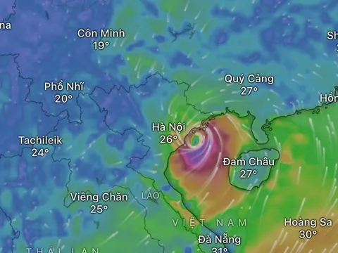 Tâm bão số 3 Wipha đang ở đâu và cách Hải Phòng - Hưng Yên - Ninh Bình bao xa?