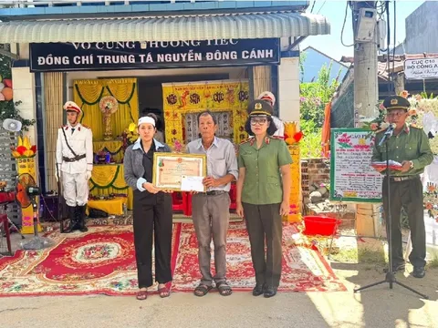 Truy tặng Huân chương Bảo vệ Tổ quốc cho Trung tá công an hy sinh ở Đắk Lắk