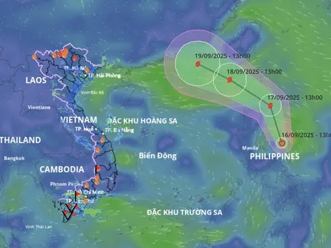 Dự báo thời tiết ngày 17/9/2025: Thông tin mới nhất về cơn bão số 8 trên Biển Đông, nhận định về đường di chuyển, sức gió