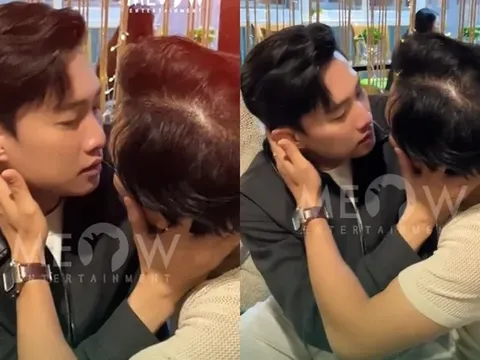 Khoảnh khắc nam diễn viên Quốc Trường "kề môi" với đồng nghiệp nam thế nào mà khiến dư luận "phát sốt"?