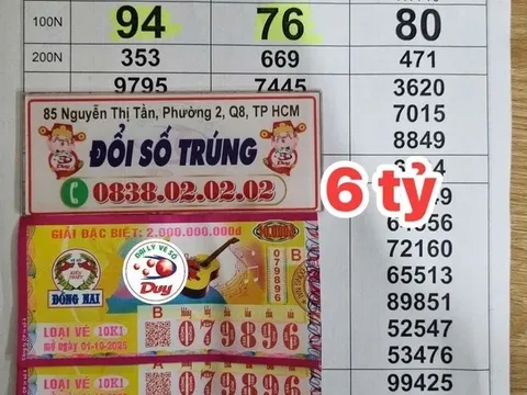Hé lộ về chủ nhân của 3 tờ vé số trúng độc đắc 6 tỷ đồng ở TP.HCM