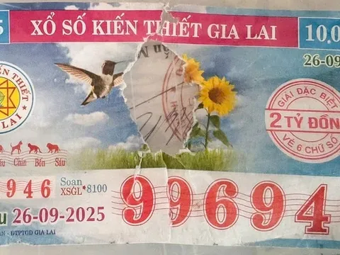 Luật sư nói vì về tờ vé số trúng độc đắc 2 tỉ đồng ở Gia Lai bị rách một lỗ chưa được trả thưởng
