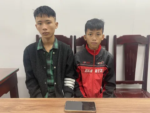Bắt Lê Thọ Thắng, sinh năm 2010 và Lê Văn Hùng, sinh năm 2009