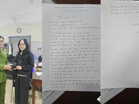 Công an phường Hoàn Kiếm trao trả tài sản thất lạc cho người dân