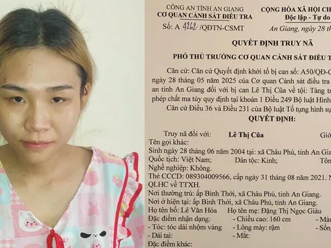 Truy nã Lê Thị Cũa sinh năm 2004