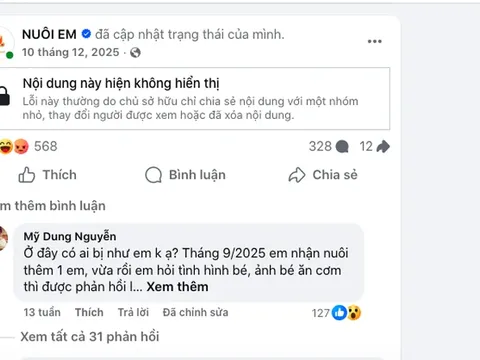 Dự án Nuôi em "nóng" trở lại vì một động thái liên quan ông Hoàng Hoa Trung