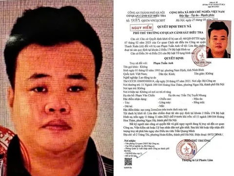 Hà Nội: Truy nã Phạm Tuấn Anh