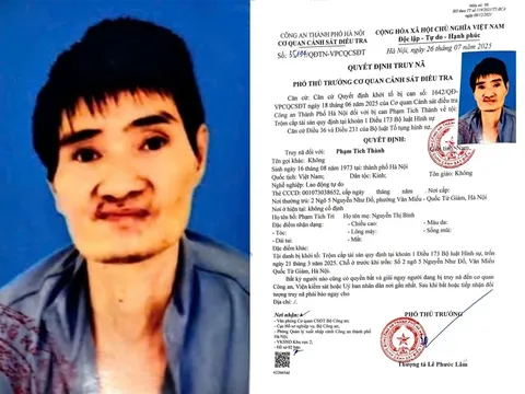 Truy nã đối tượng Phạm Tích Thành