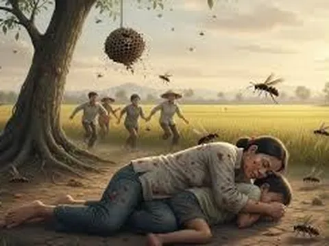 Mẹ tử vong thương tâm do che chở con trai 3 tuổi trước đàn ong vò vẽ hung dữ