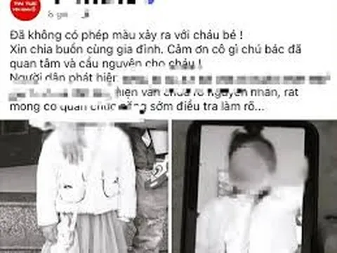 Xót xa thi thể bé gái 8 tuổi được phát hiện trong bao tải ở góc vườn, nghi phạm chính là người thân?