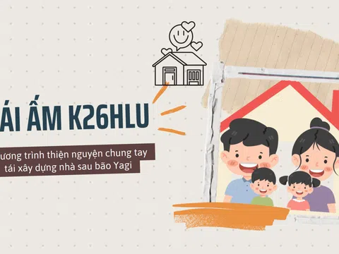 Cựu sinh viên Khóa K26HLU phát động chương trình thiện nguyện tái xây dựng nhà sau bão Yagi