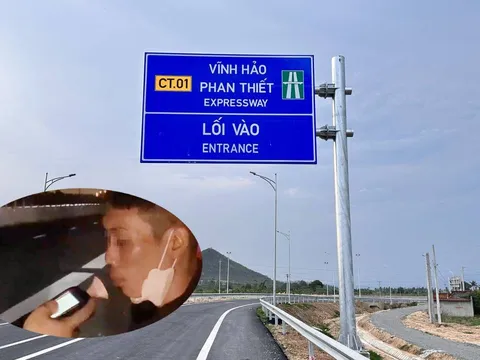 Phan Thiết: Ngăn chặn kịp thời tài xế đi xe máy vào cao tốc có nồng độ cồn 'kịch khung'