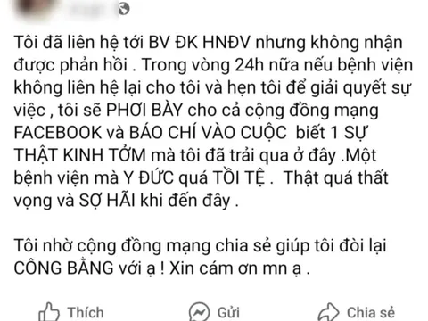 Công an xác minh vụ bác sĩ bị "tố" xâm hại nữ bệnh nhân ở Hà Nam