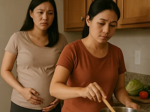 Bầu 6 tháng, tôi chết lặng khi thấy giúp việc lén đổ “bột lạ” vào cháo