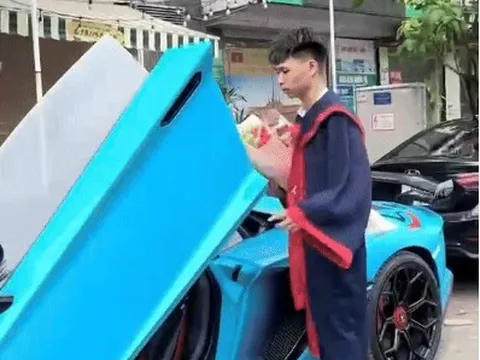 Danh tính chàng trai lái siêu xe “dự tốt nghiệp” ở Hà Nội hút triệu view
