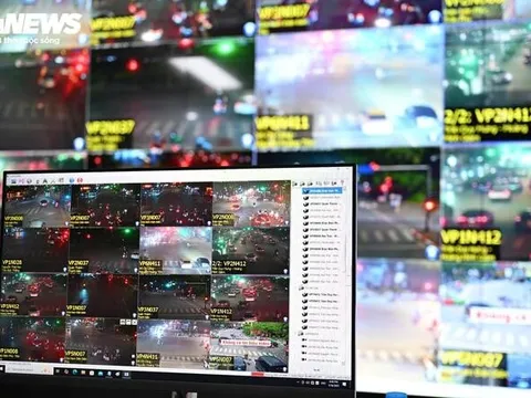 Lộ diện hệ thống camera AI truy dấu xe vi phạm tại Trung tâm chỉ huy Cục CSGT
