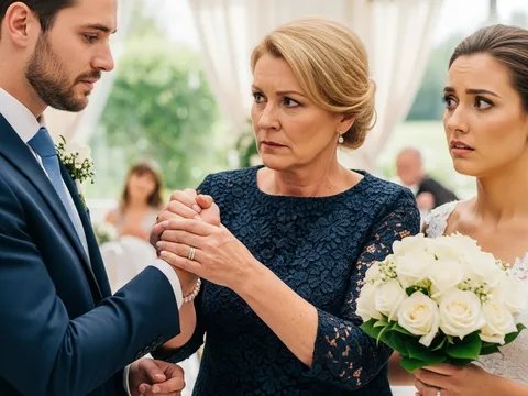 Tôi lạnh gáy trong lễ cưới khi thấy mẹ chồng nắm chặt tay chồng mình không buông