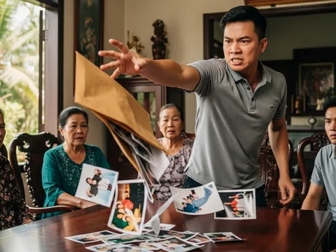 Vợ bị chồng vạch trần chuyện ngoại tình giữa cả dòng họ bằng một phong bì chứa ảnh nóng với nhân tình