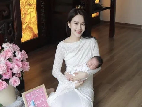 Sinh con thứ 2 với chồng Tiến sĩ, nữ MC nổi tiếng VTV làm mâm cúng đầy tháng cho con ở nhà 9 tầng đẹp mê