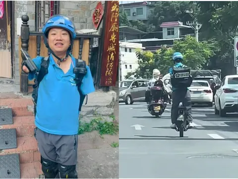 Nghị lực phi thường: Người đàn ông Trung Quốc nhận đơn giao đồ ăn bằng… môi