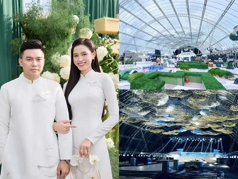 Sao Việt 24h: Hé lộ rạp cưới "siêu khủng" của Hoa hậu Đỗ Hà và chồng thiếu gia trước giờ G, khung cảnh như cổ tích