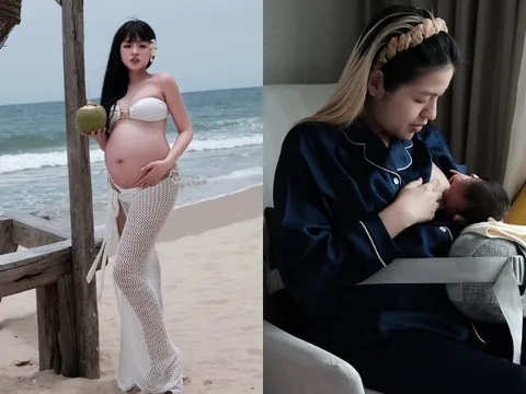 "Hot girl trứng rán" sinh con cho chồng đại gia, được tặng sổ đỏ, cảnh cho con bú ai nhìn cũng thấy thương