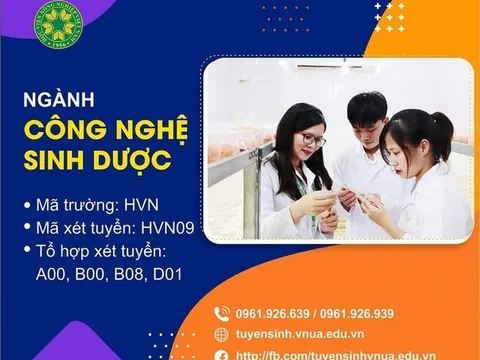Tuyển sinh ngành Công nghệ sinh dược tại Học viện Nông nghiệp Việt Nam