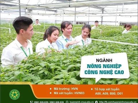 Học viện Nông nghiệp Việt Nam định hướng đào tạo nguồn nhân lực nông nghiệp công nghệ cao