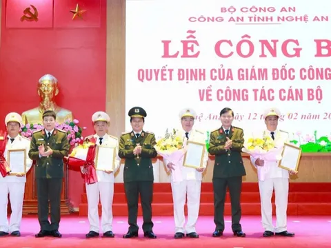 4 phó trưởng công an huyện tại Nghệ An tình nguyện về làm trưởng, phó công an cấp xã